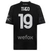 Maglia A.C. Milan Theo Hernandez 19 Quarta Divisa 2023-24 Nera Maglia A.C. Milan Theo Hernandez 19 Quarta Divisa 2023-24 Nera